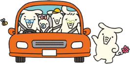 車に乗るよりぞう達